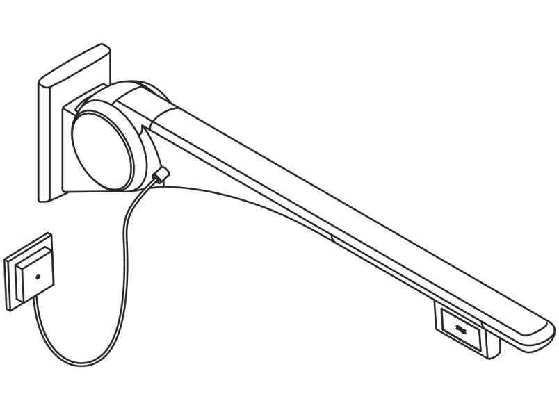 802.50.42460 Базовая складная опорная рейка HEWI Stützen  - Вид №5