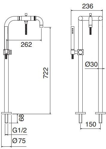 Rubinetterie Treemme X-change  7284xr  - Вид №2
