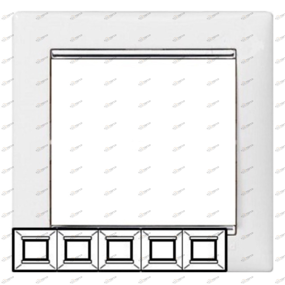 Рамка для розеток и выключателей 5-ая белая legrand 2481