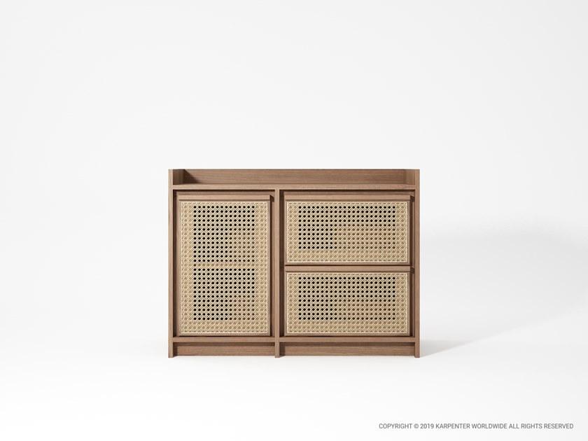 KARPENTER Комод из массива дерева и ротанга Roots Rt08-o - Вид №5