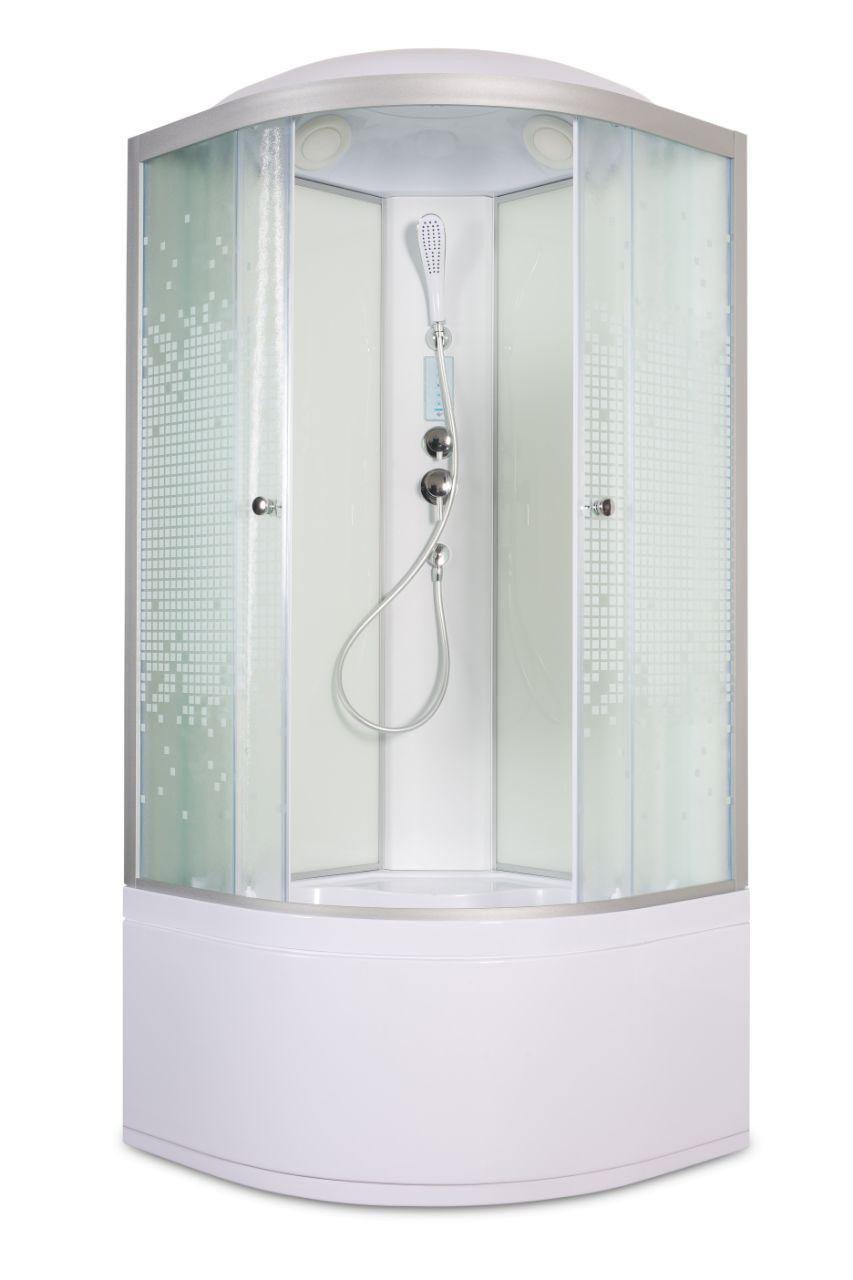 BМ1590 с электрикой BLACK Душевая кабина DETO Серия ВМ L 980 с электрикой