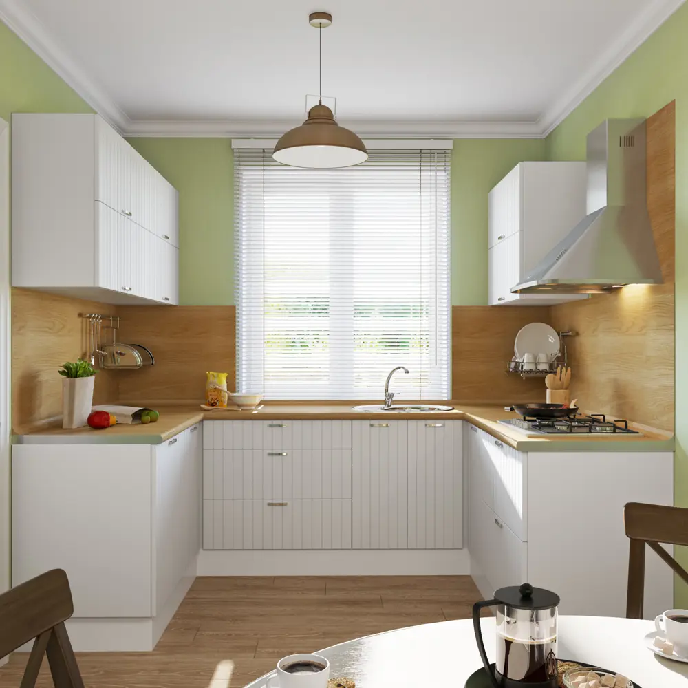 Дверь для шкафа Delinia «Фенс белый» 15x70 см, МДФ, цвет белый Фэнс белый STLM-2128267 - Вид №2