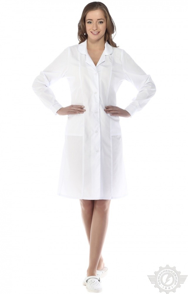 65773 Халат "Татьяна" белый  Медицинская одежда  размер 46/158-164 Спецодежда  - Вид №9