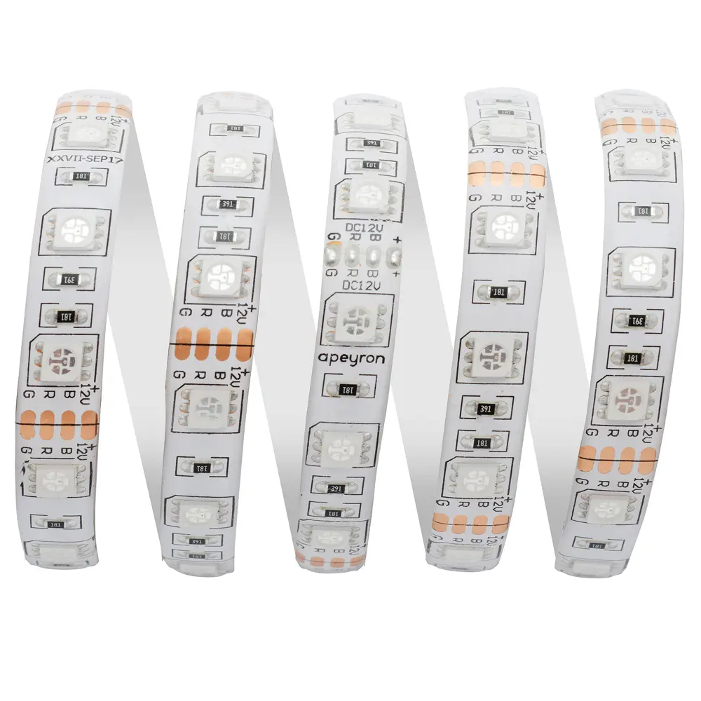 Светодиодная лента Apeyron 00-528 60 диод 14.4 Вт/м 12 В 10 мм IP65 9 м RGB свет STLM-2208711 - Вид №7