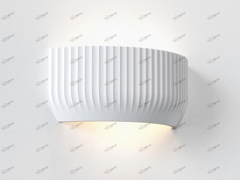 Astro Lighting Светодиодный настенный светильник прямого и отраженного света в современном стиле из гипса  1439001 