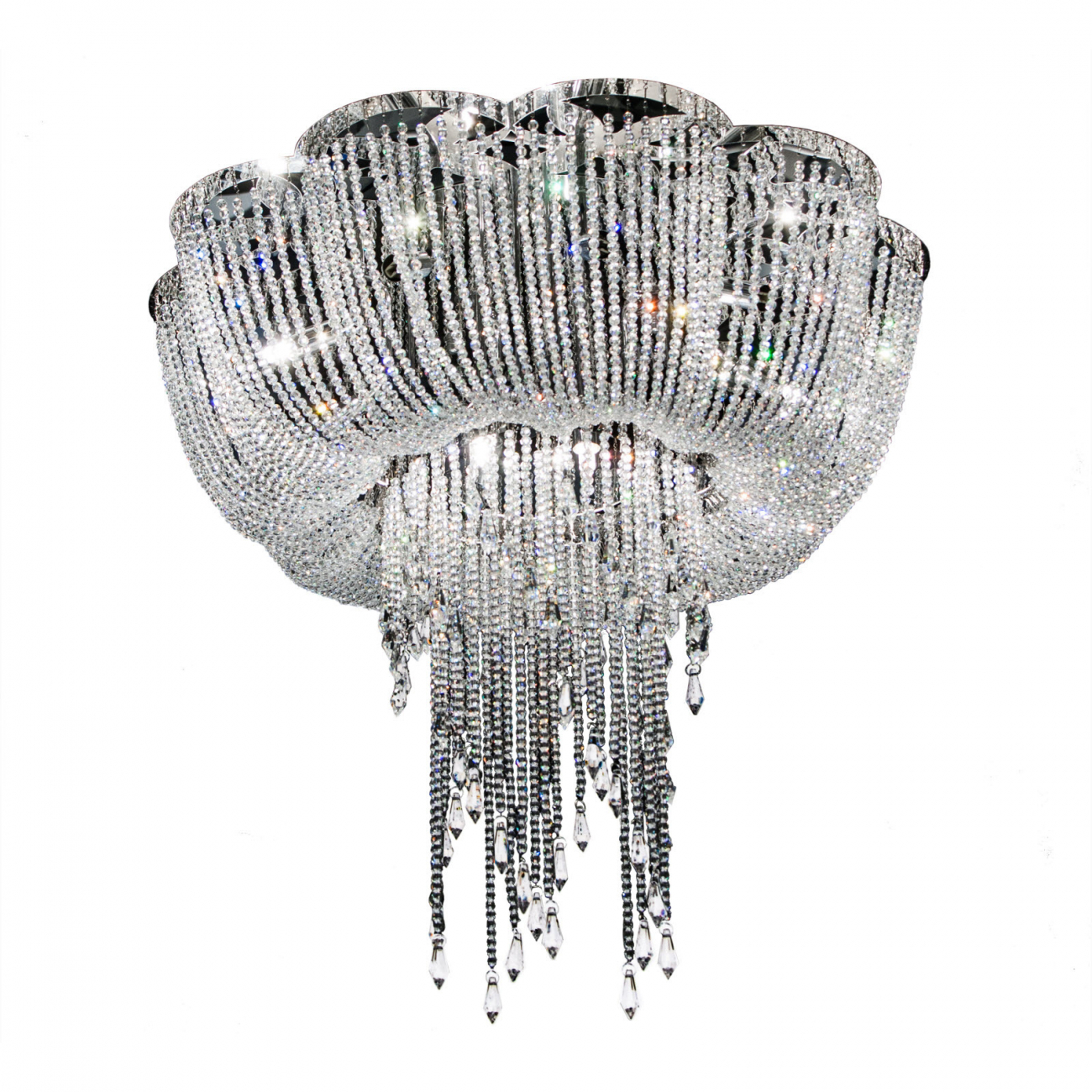 Люстра Enna 5014 прозрачная 5014 RVASTLEY ДИЗАЙНЕРСКИЕ, PUSHA, ДВУХЪЯРУСНЫЕ 061564 Прозрачный  - Вид №1