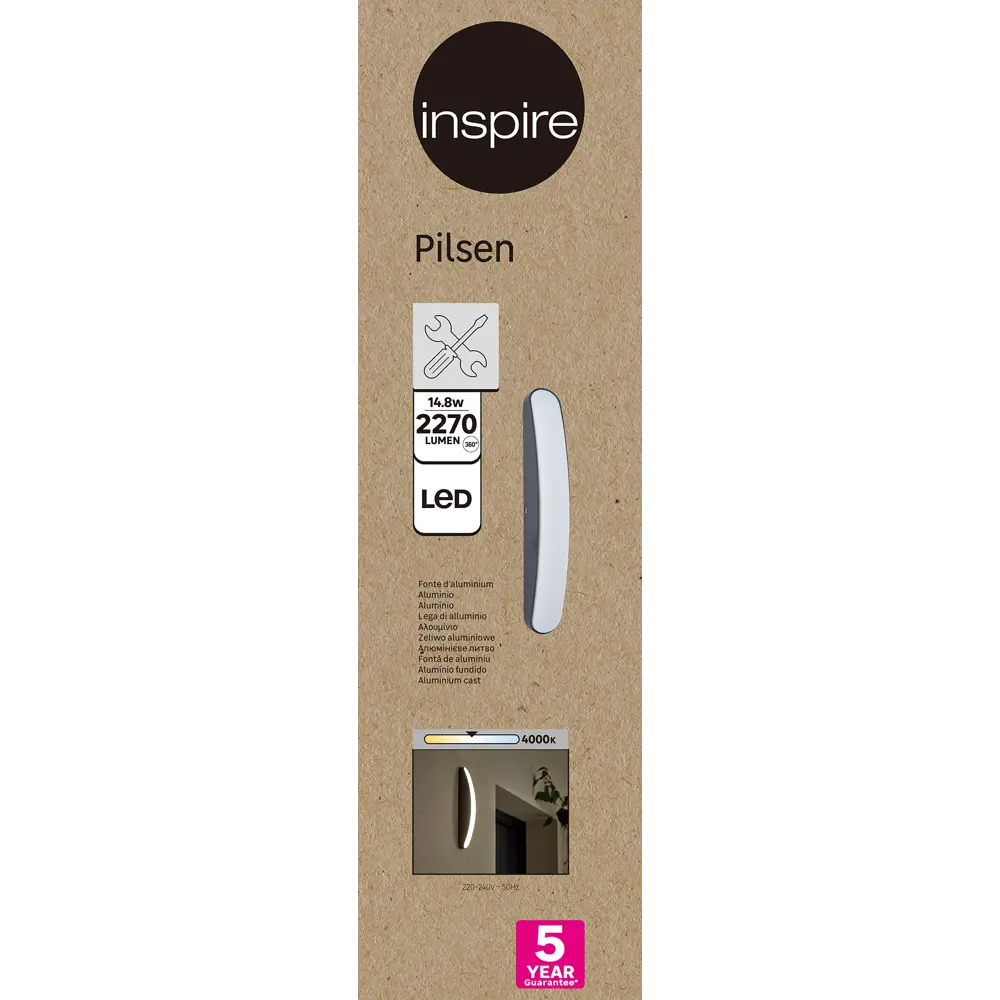 INSPIRE Pilsen - настенный светодиодный светильник для помещений с повышенной влажностью 84692997 STLM-1360596 - Вид №6