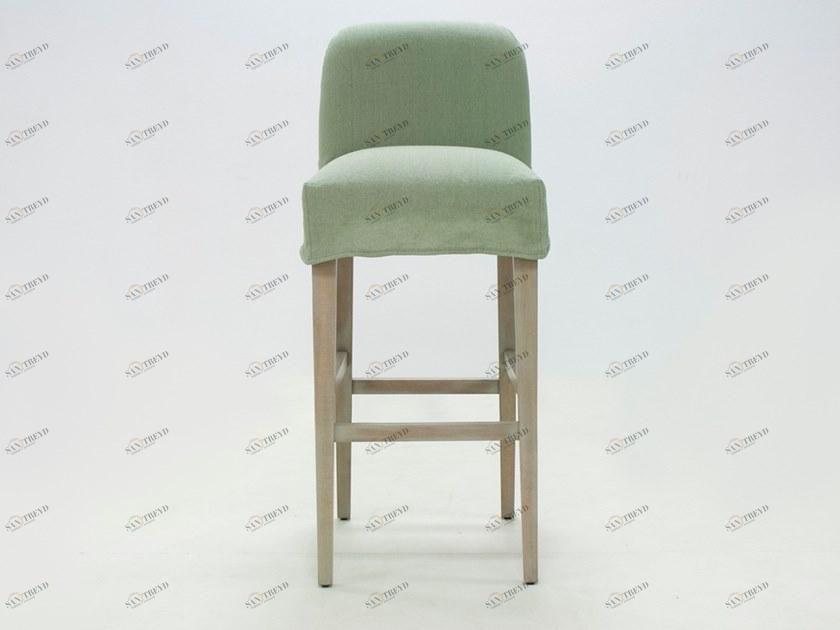 CREARTE COLLECTIONS Высокий табурет со съемным чехлом из ткани со спинкой Mauro contemporain 48