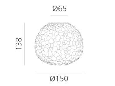 Настенный светильник / потолочный светильник из дутого стекла Artemide метеорит ARCH-00127445 - Вид №5