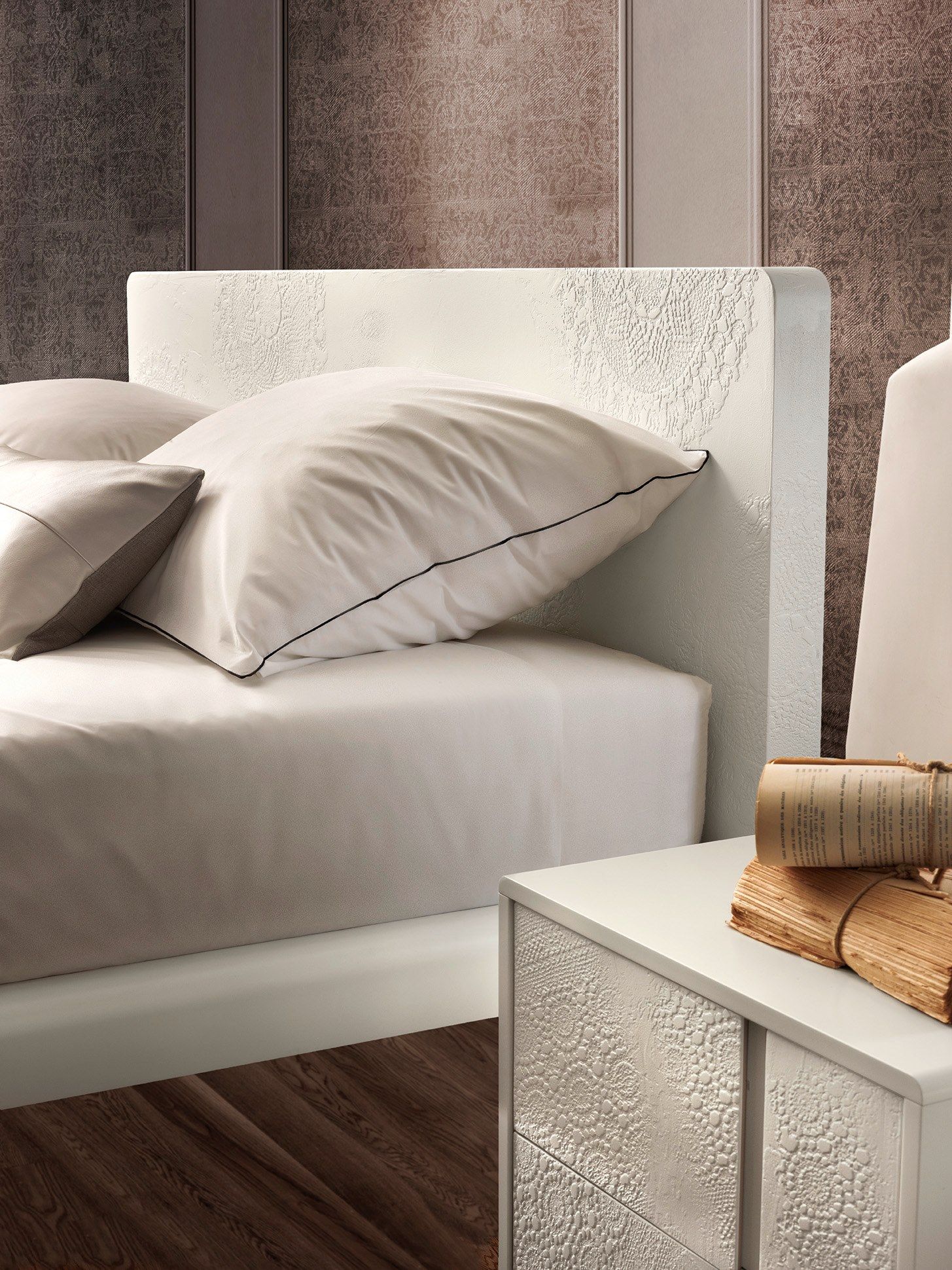 Деревянная двуспальная кровать Olivieri ARCH-00078374 - Вид №9