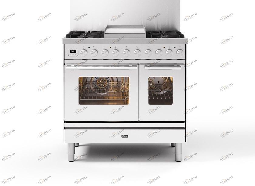 Ilve Отдельностоящая стальная кухня Professional plus Pd09w Santreyd 