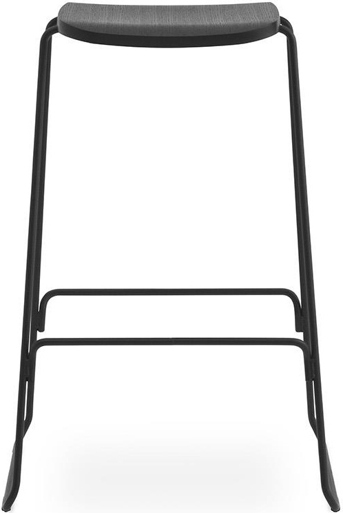 602681 Barstool 75 см черный / черный Normann Copenhagen Just - Вид №1