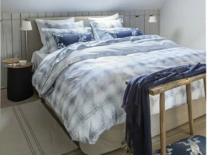 Alexandre Turpault Кровать из хлопка в клетку Empreintes