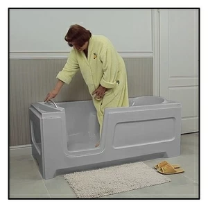 Ванна с дверцей Akcjum Relax 160-80-LH-SE лежачая левосторонняя серая