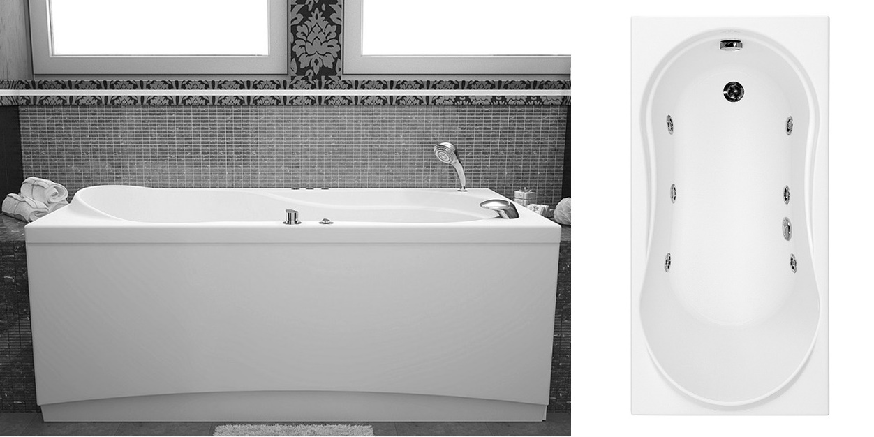 Акриловая ванна Aquanet Corsica 150x75 00145178 - Вид №4