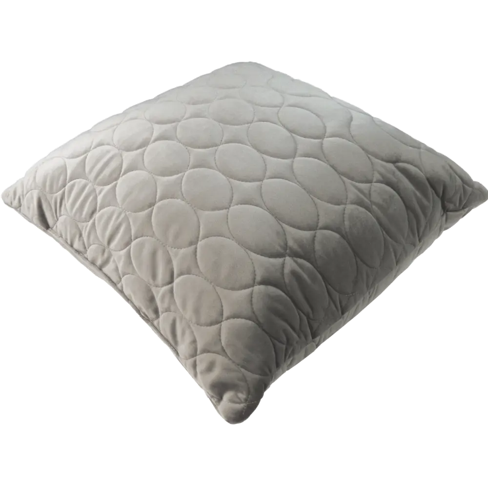 Подушка Овалы 50x50 см цвет серый 88110695 STLM-2160448 LINEN WAY  - Вид №1