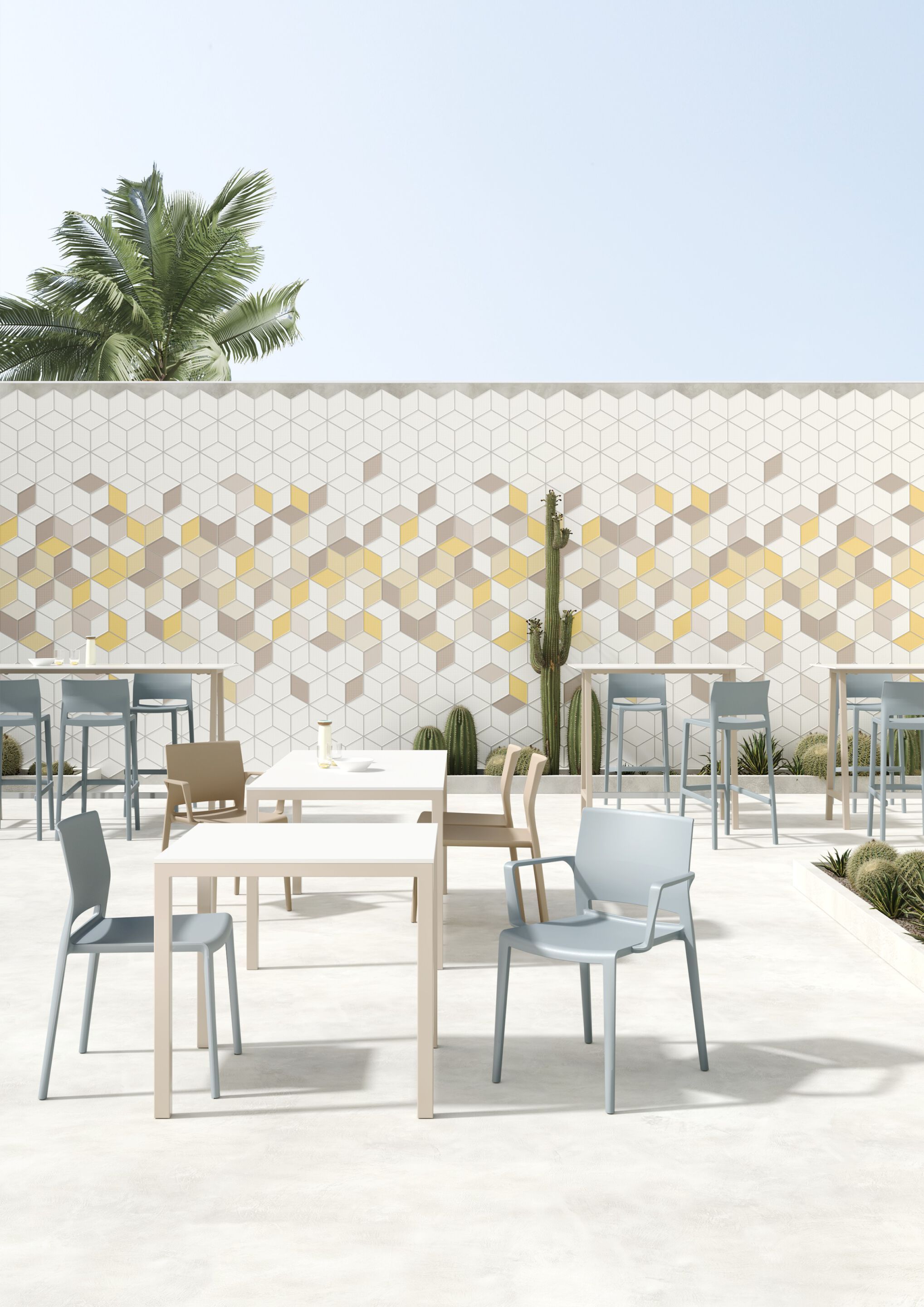 Штабелируемый стул из инженерного пластика GABER Bakhita ARCH-00015696 - Вид №2