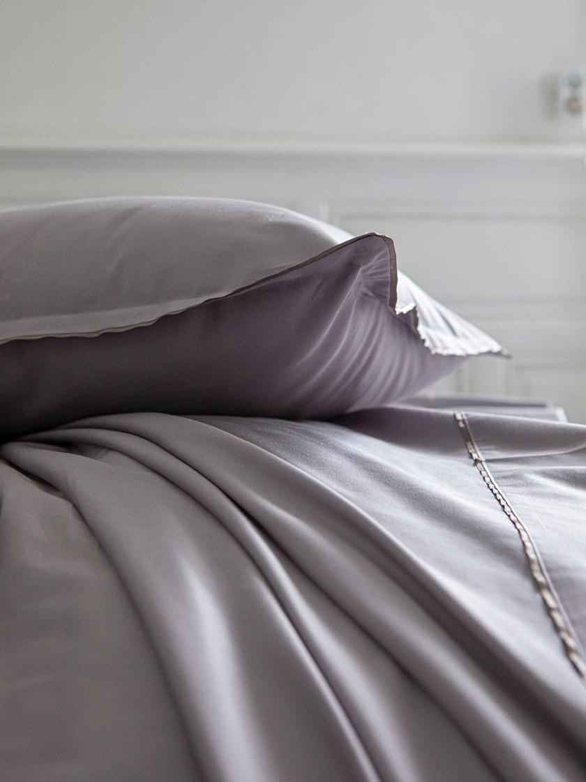 Alexandre Turpault Наволочка из однотонного хлопка Teo sun-id-1460257 - Вид №7