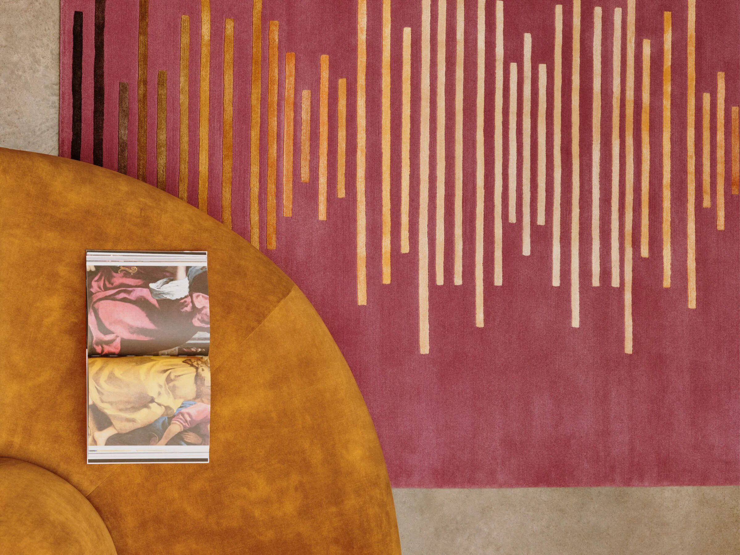 Изготовленный на заказ шерстяной и шелковый ковер ручной работы Deirdre Dyson Graduation ARCH-00066503 - Вид №2