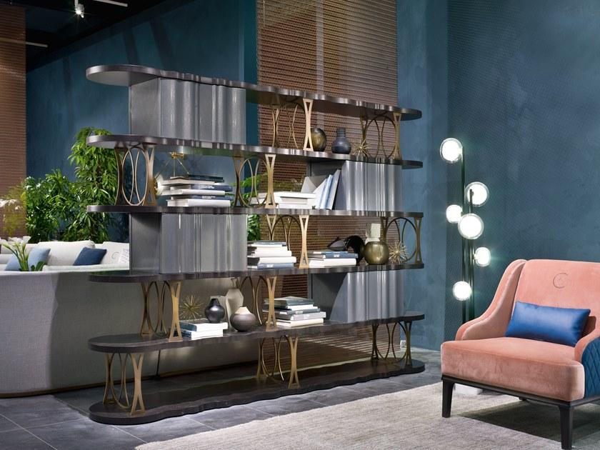 Carpanelli Книжный шкаф двусторонний открытый Mistral Lb46b+el24+el28 - Вид №1