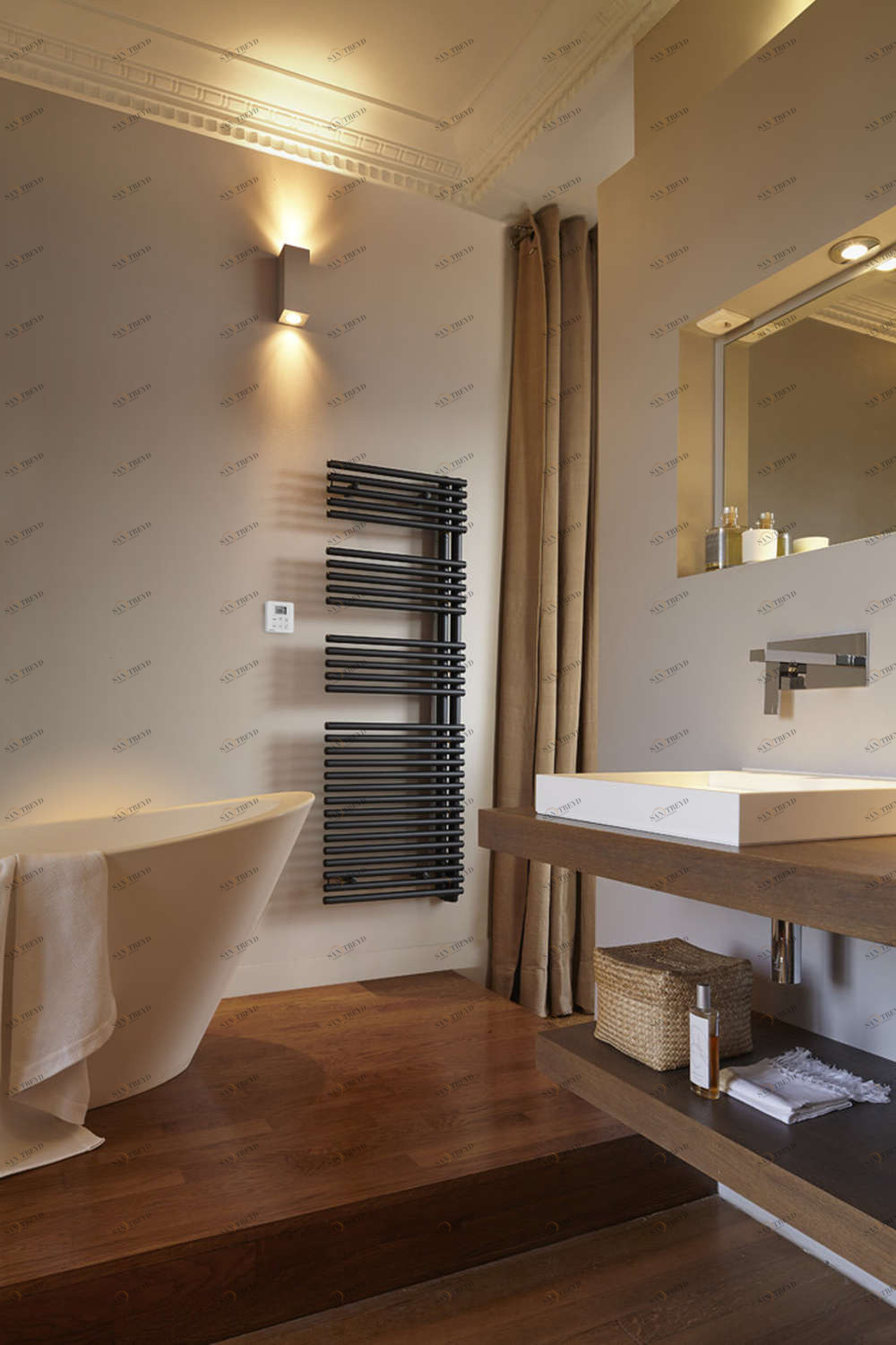 Электрический радиатор TLNR-050-50/GF Cala Asymétrique à droite Acova 1186 