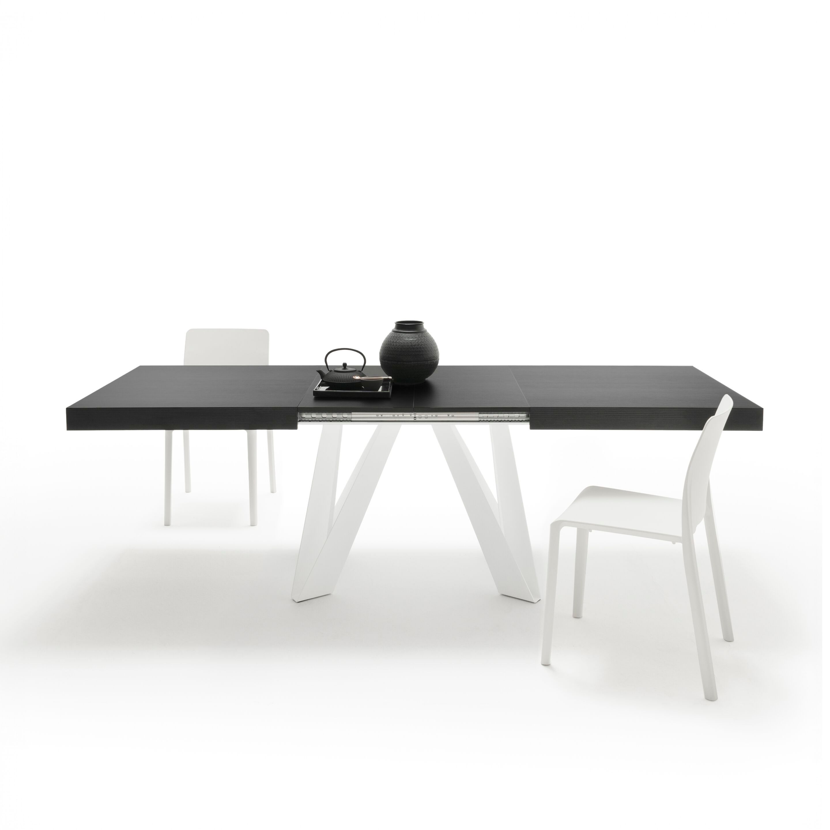 Выдвижной прямоугольный стол из железа с меламиновой столешницей Mobili Fiver ROMINA ARCH-00069646 - Вид №100