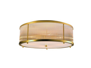 Светодиодный потолочный светильник из латуни и стекла
