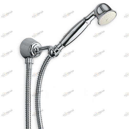 CRIPD478 Держатель для ручного душа с розеткой, ручным душем с защитой от накипи и гибким шлангом Cristina Rubinetterie 