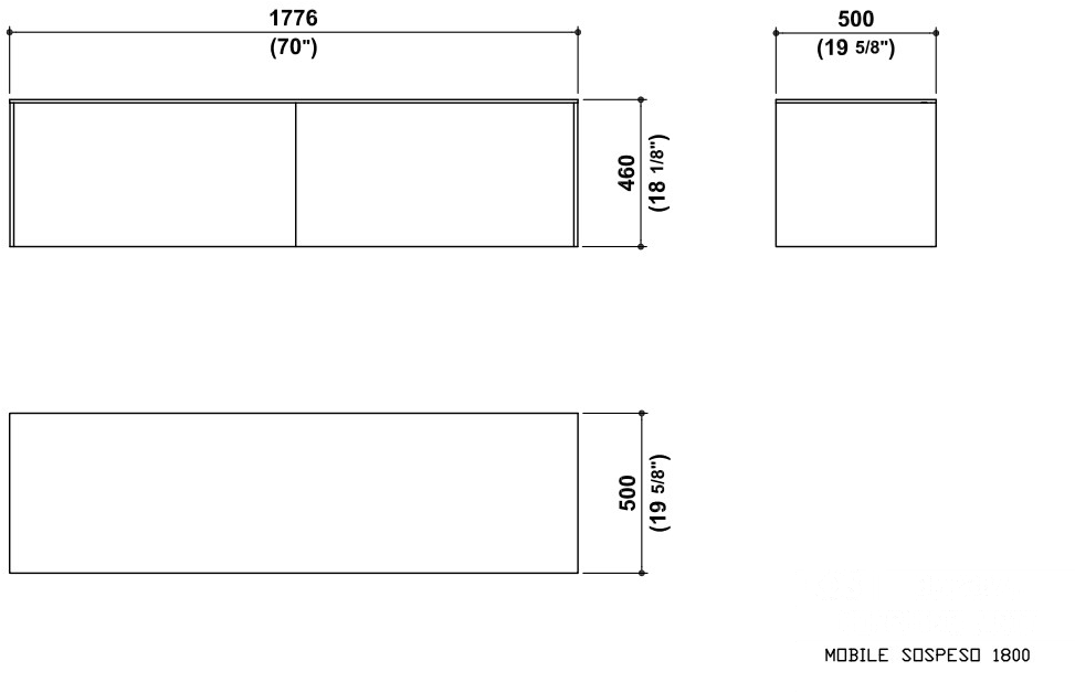 Kos by Zucchetti Подвесная тумба под умывальник с ящиками Morphing sun-id-1471869 - Вид №5
