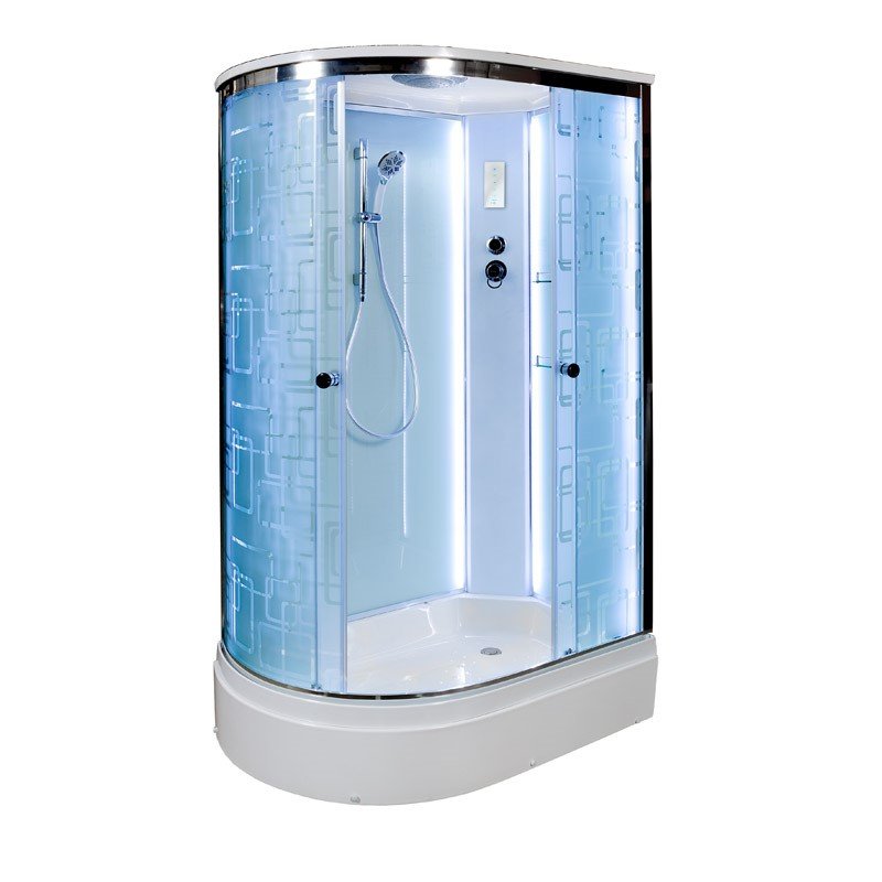 L 920 R стандартная Душевая кабина DETO Серия L ЕМ2712 R LED