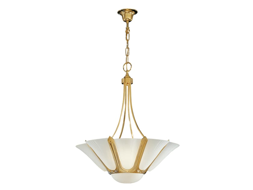 Золотая люстра sequino с остеклением Possoni Illuminazione ARCH-00132242