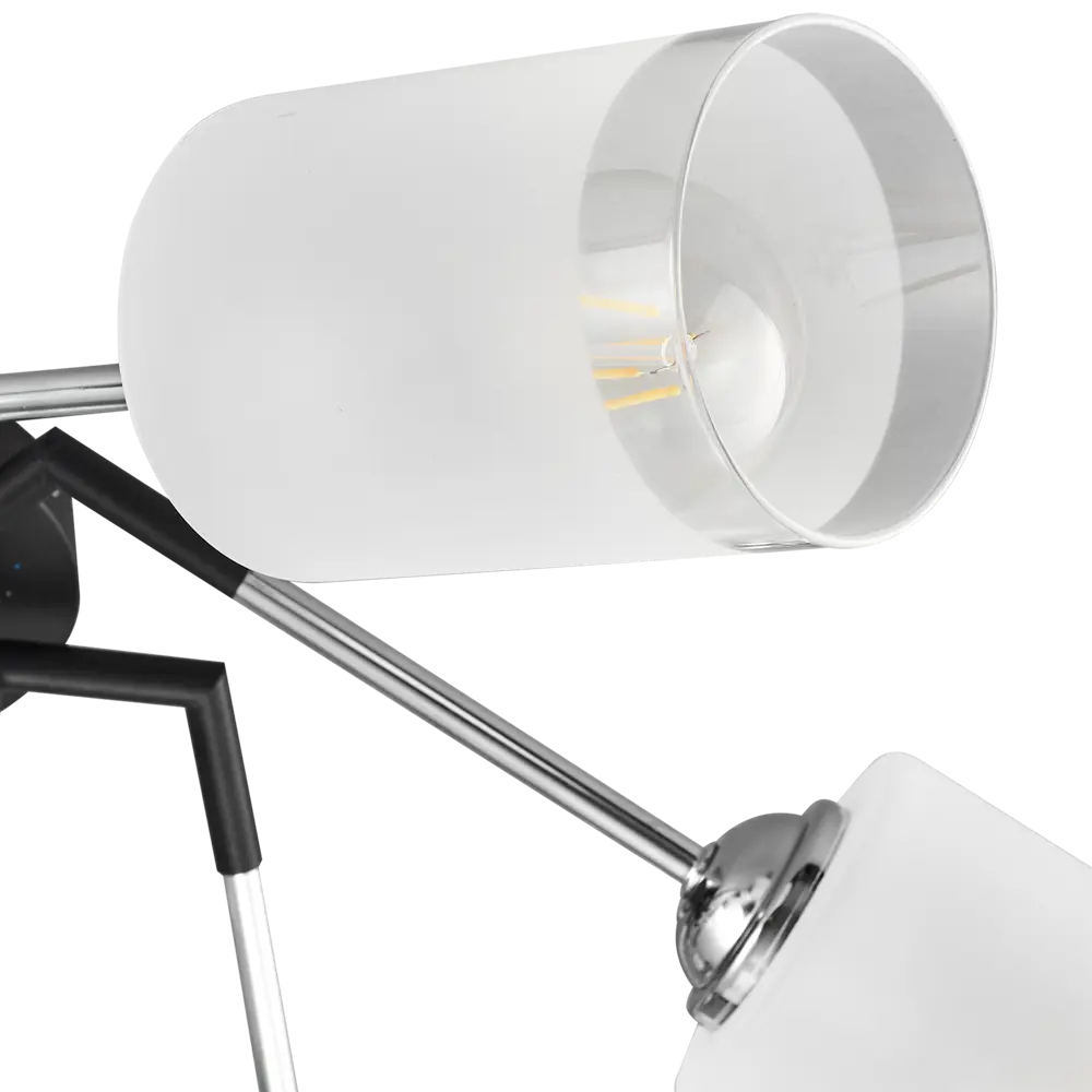 Люстра потолочная JLIGHT CARO 6 лампы 28 м², цвет черный/хром 84534227 STLM-2036437  - Вид №6
