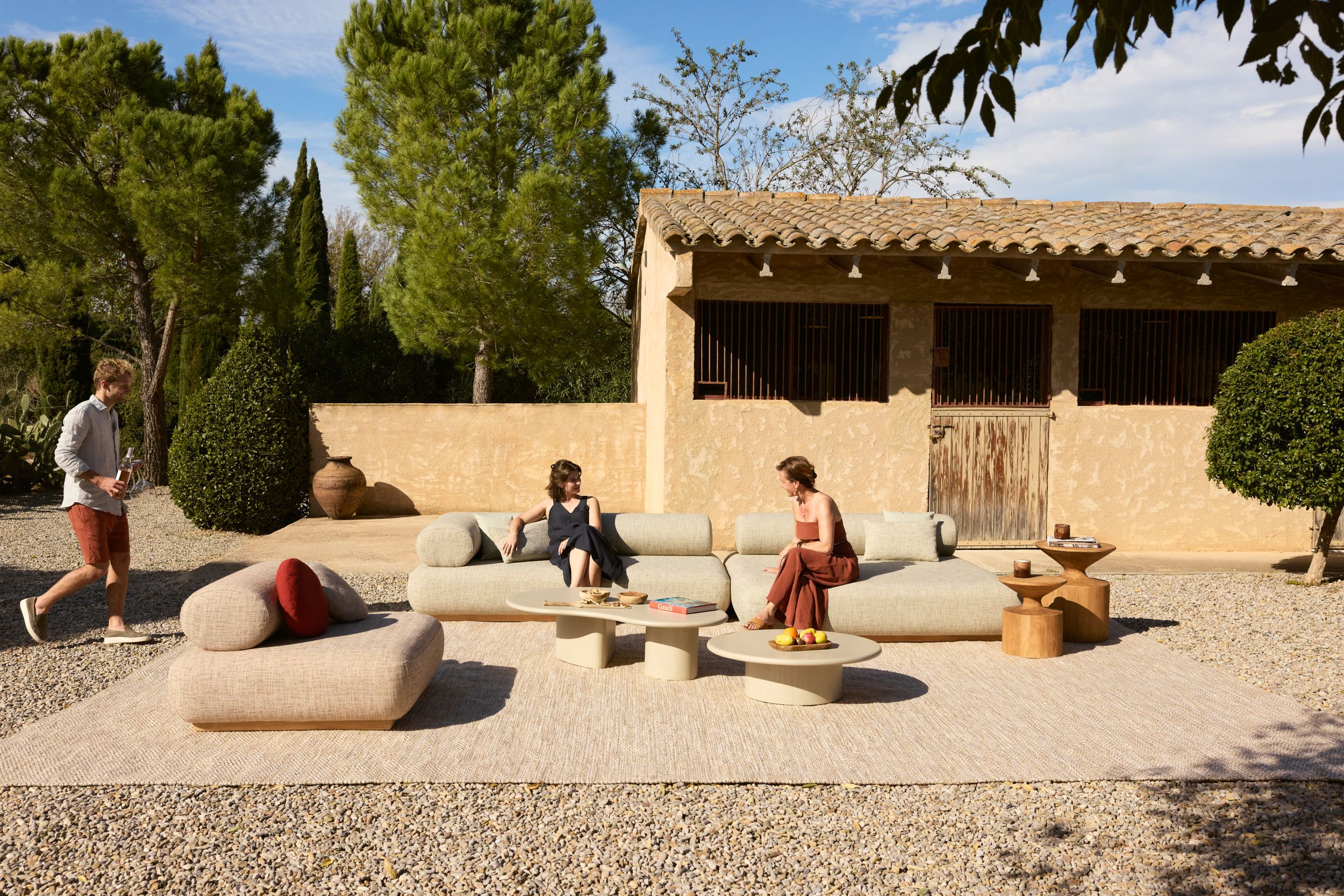 3-местный тканевый садовый диван Jardinico татами ARCH-00079093 - Вид №3