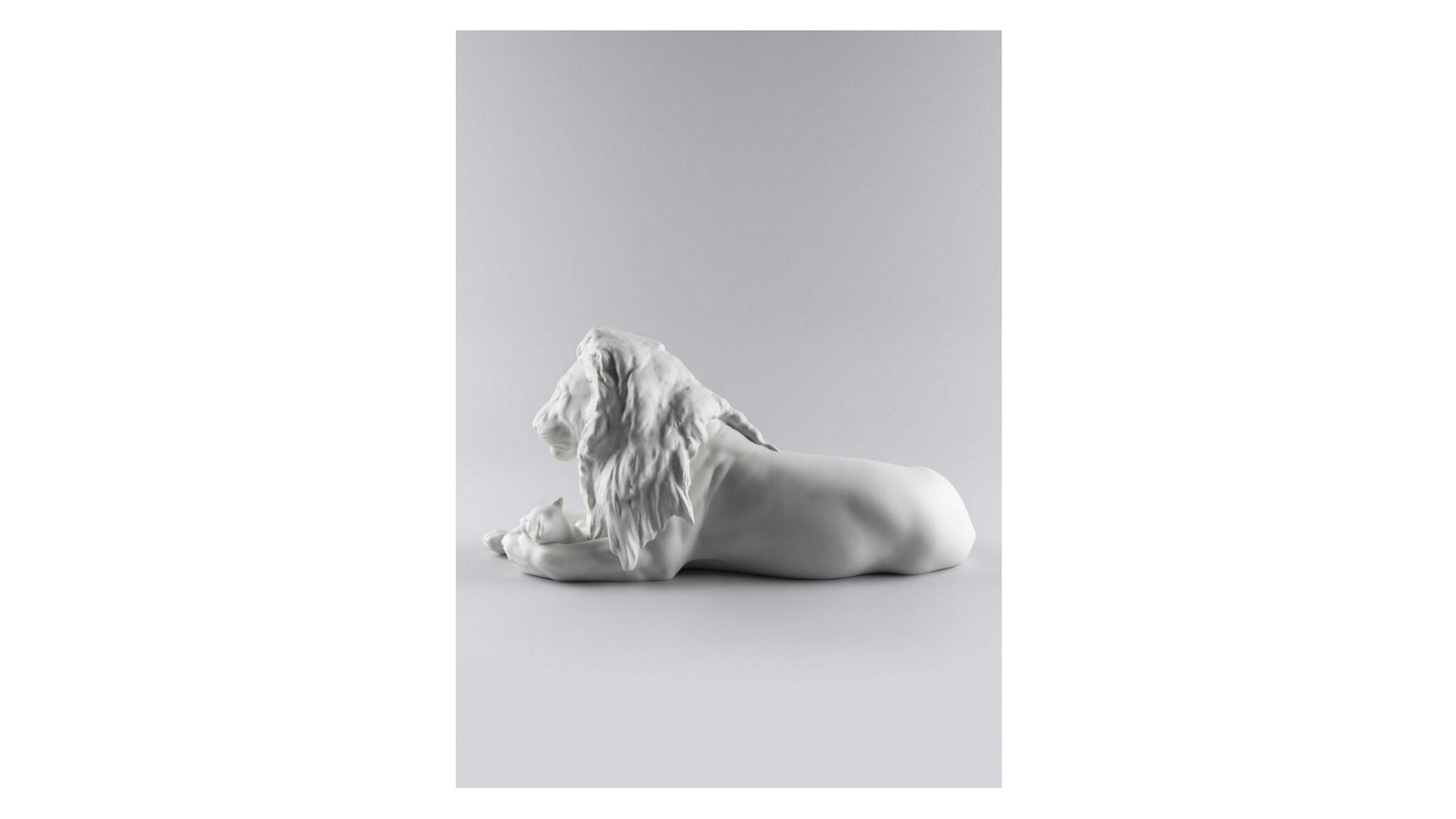 10672316 LLADRO Фигурка Lladro Лев с львенком 44x21см, фарфор Фарфор Lladró  - Вид №3