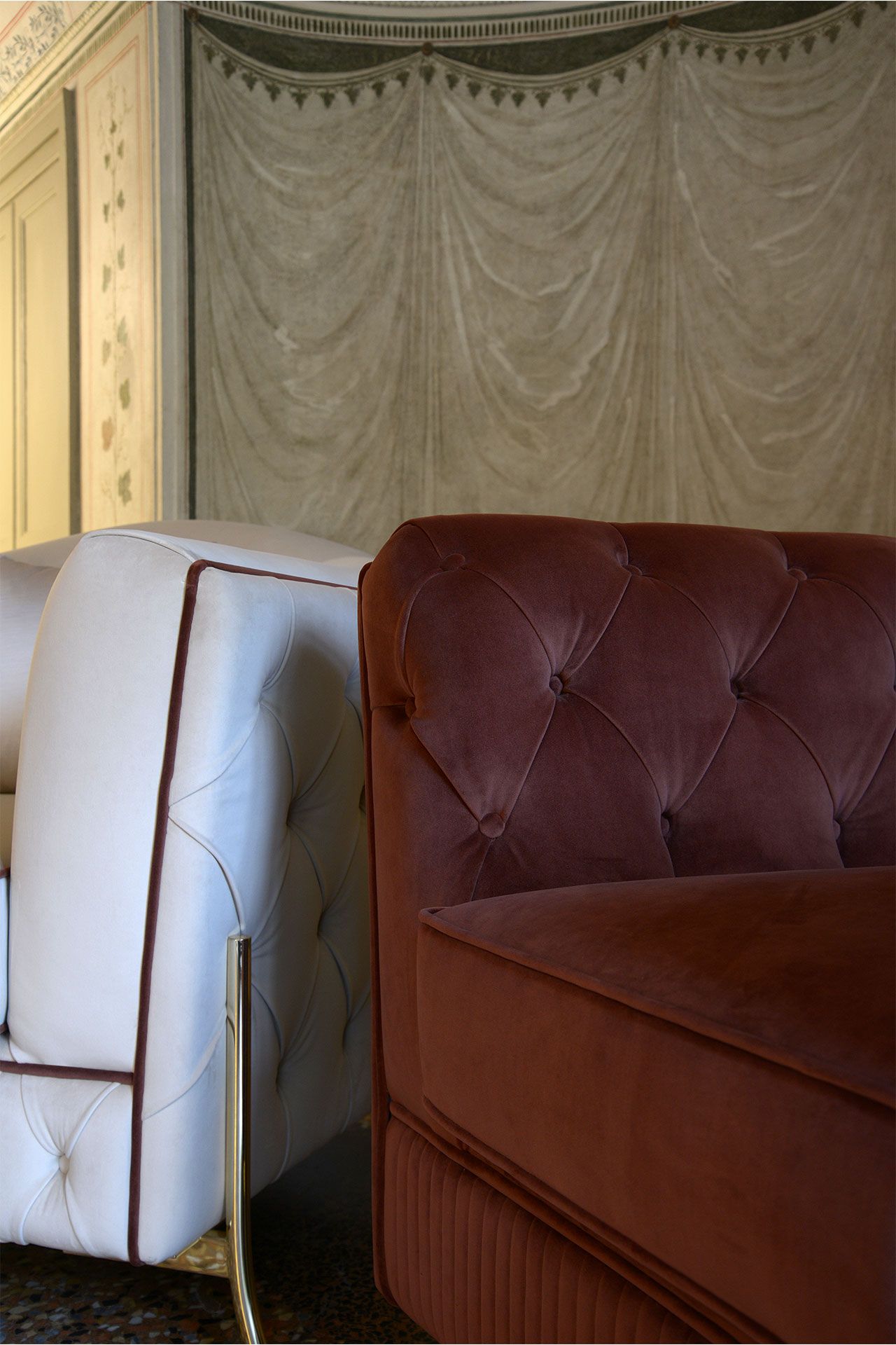 Кресло capitonné из ткани Domingo Salotti Nefele ARCH-00116486 - Вид №10