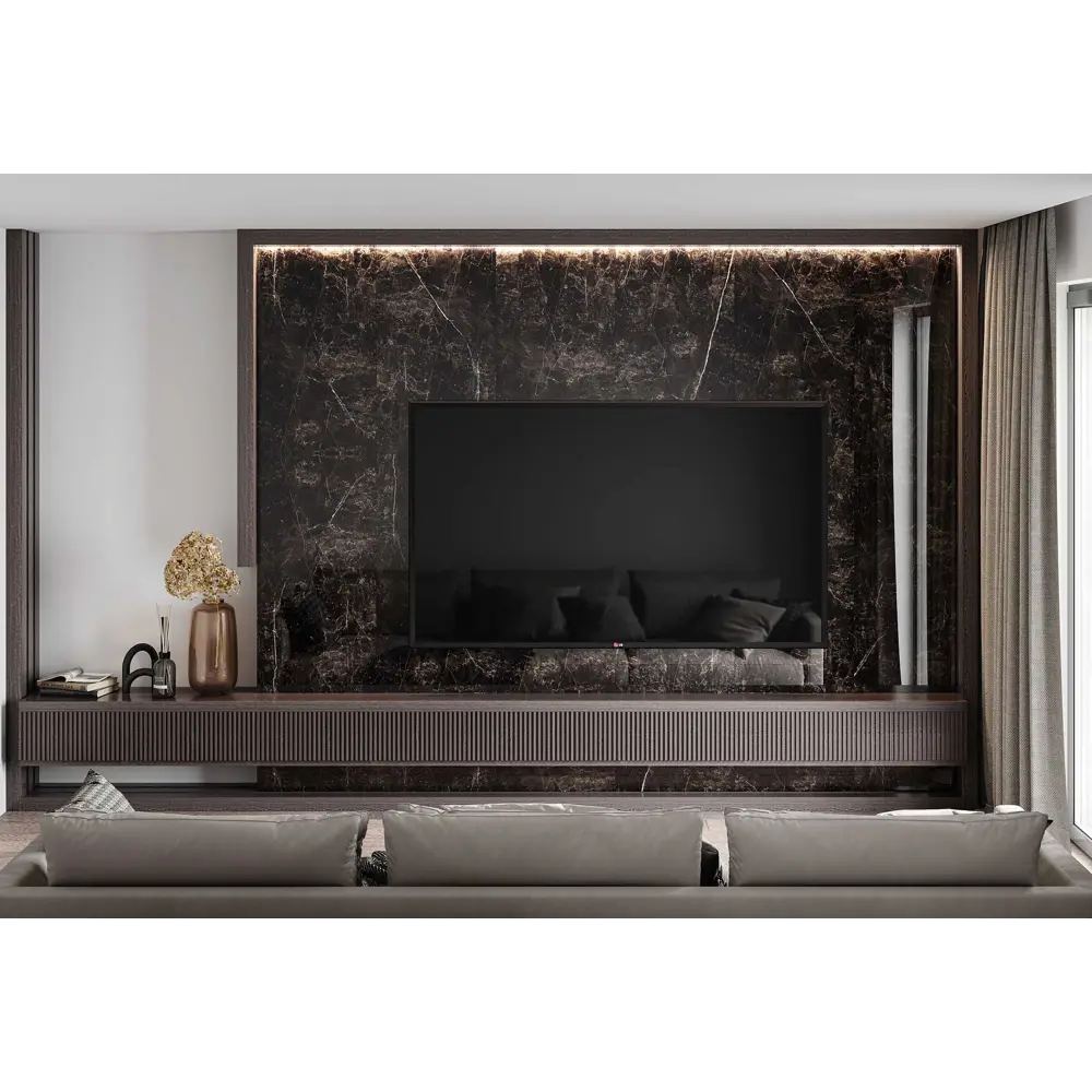 Керамогранит Onlygres Marble MOG401 60x120 см 2.16 м² полированный цвет коричнево-черный 86383168 STLM-2101378 Santreyd - Вид №5