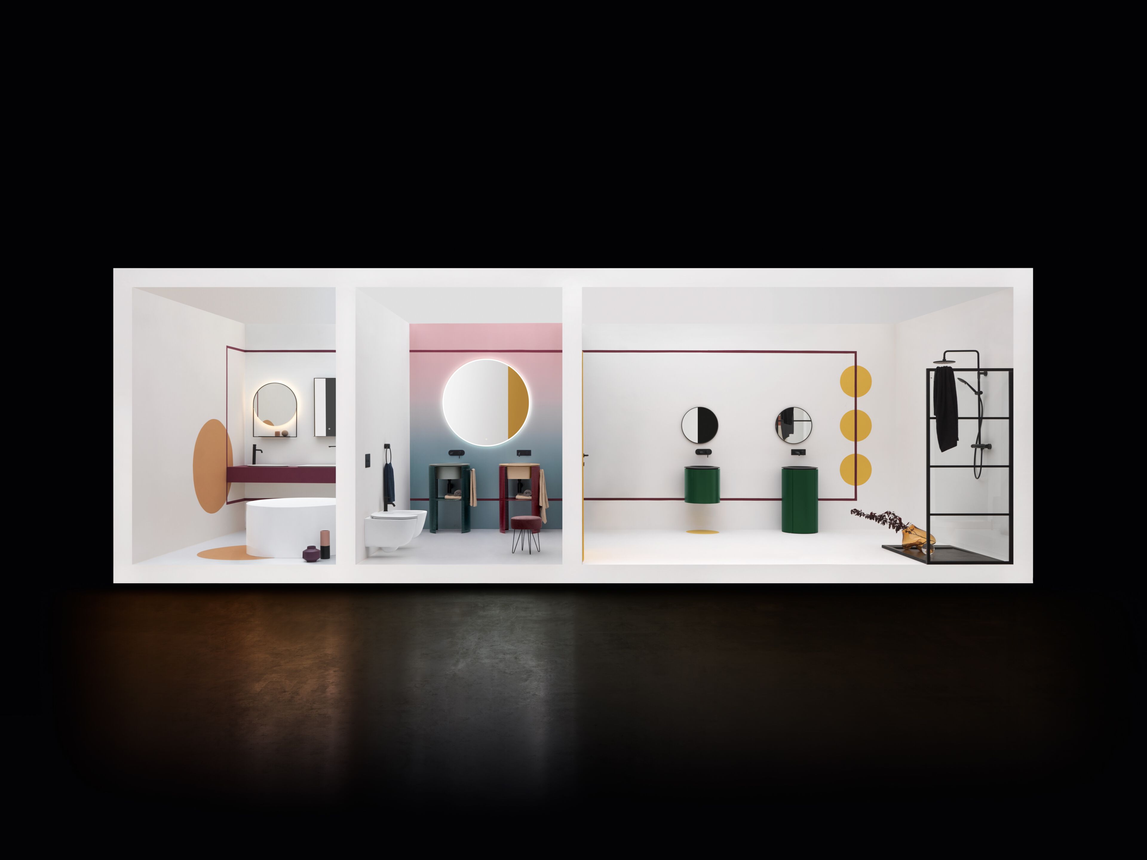 Подвесной шкаф для умывальника из МДФ с дверцами Axa Skyland ARCH-00065271 - Вид №4