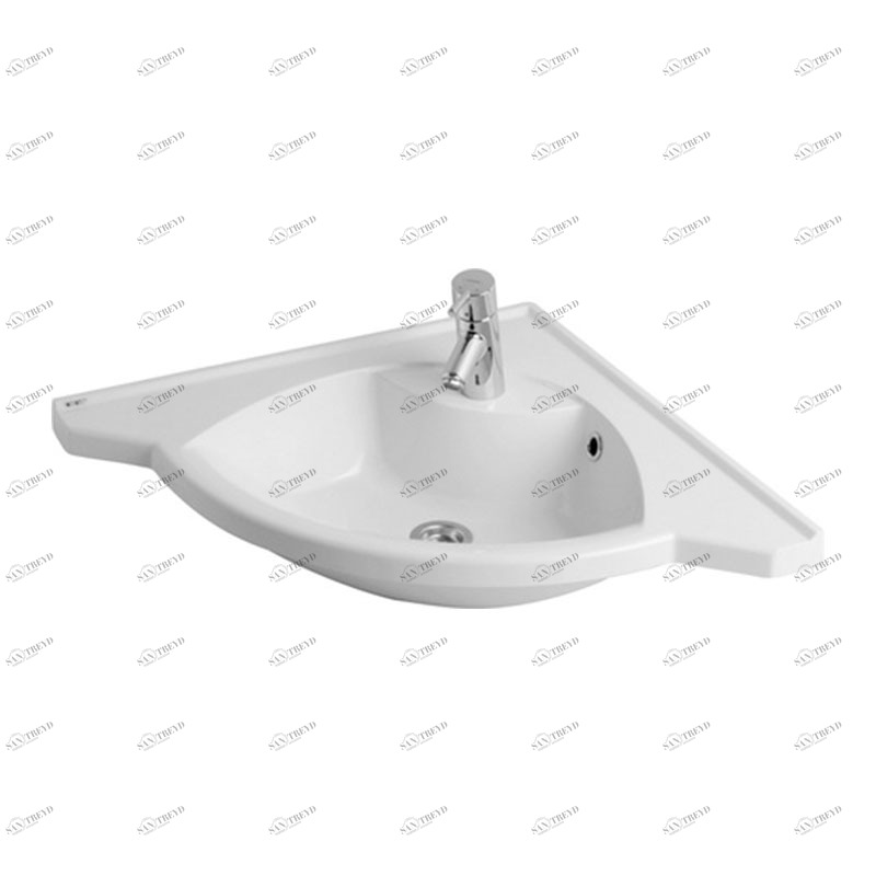 1A700131SR010 Подвесная раковина настенная прямоугольная AQUATON АЛЬТАИР серая