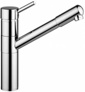 Quadrodesign Смеситель для кухни, устанавливаемой на столешнице, с вытяжным душем Kitchen brass