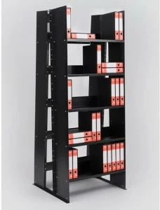 Danese Milano Открытый двухсторонний книжный шкаф из крашеного металла Livorno