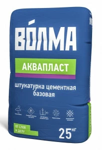 Штукатурка цем. базовая для стен АкваПласт 25 кг (сух. смесь-перед финишн.отд.) для вн.и нар.
