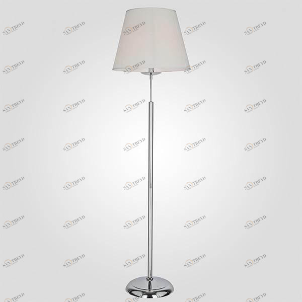 Торшер с абажуром хром Eurosvet 01008/1 EUROSVET HOTEL CHROME 00-3908747 Белый;хром 