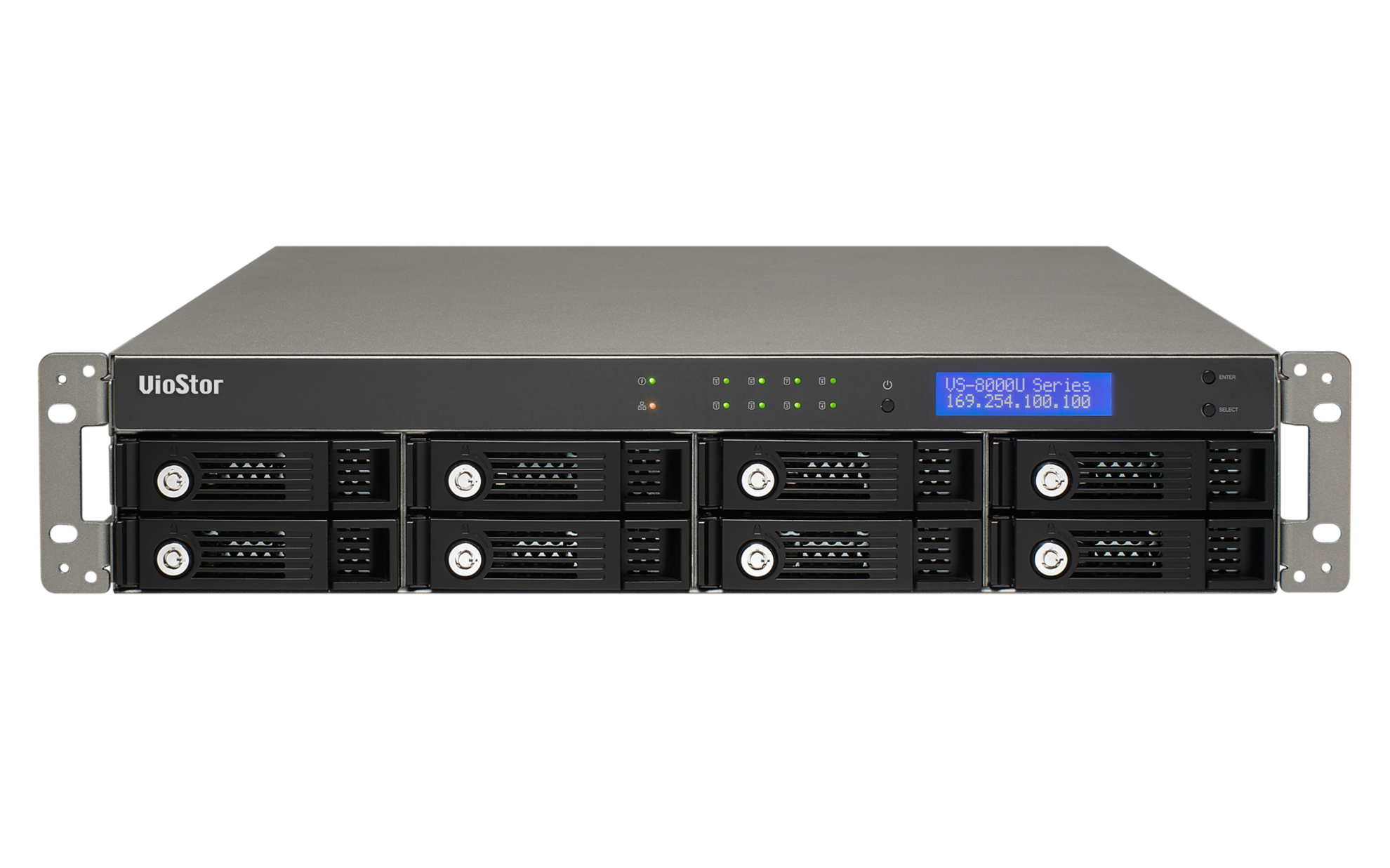 VS-8040U-RP Smb nvr, 40 channels, 8-tray w/o hdd, rackmount, 2xpsu. intel 2,8 ghz QNAP Santreyd  - Вид №4