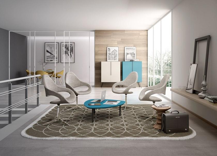 Leyform Кресло из ткани с 4 спицами и подлокотниками Samba 51513 - Вид №1