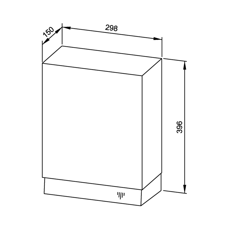 729010 Сушилка для рук с горячим воздухом WP1100 WAGNER_EWAR A-LINE Wagner Ewar  - Вид №1