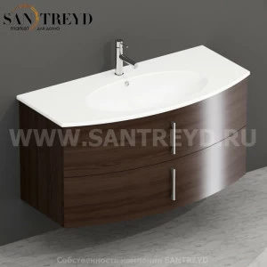 MDMC10Y6167 Тумба с двумя ящиками 100 см коричневая Globo 4ALL Италия