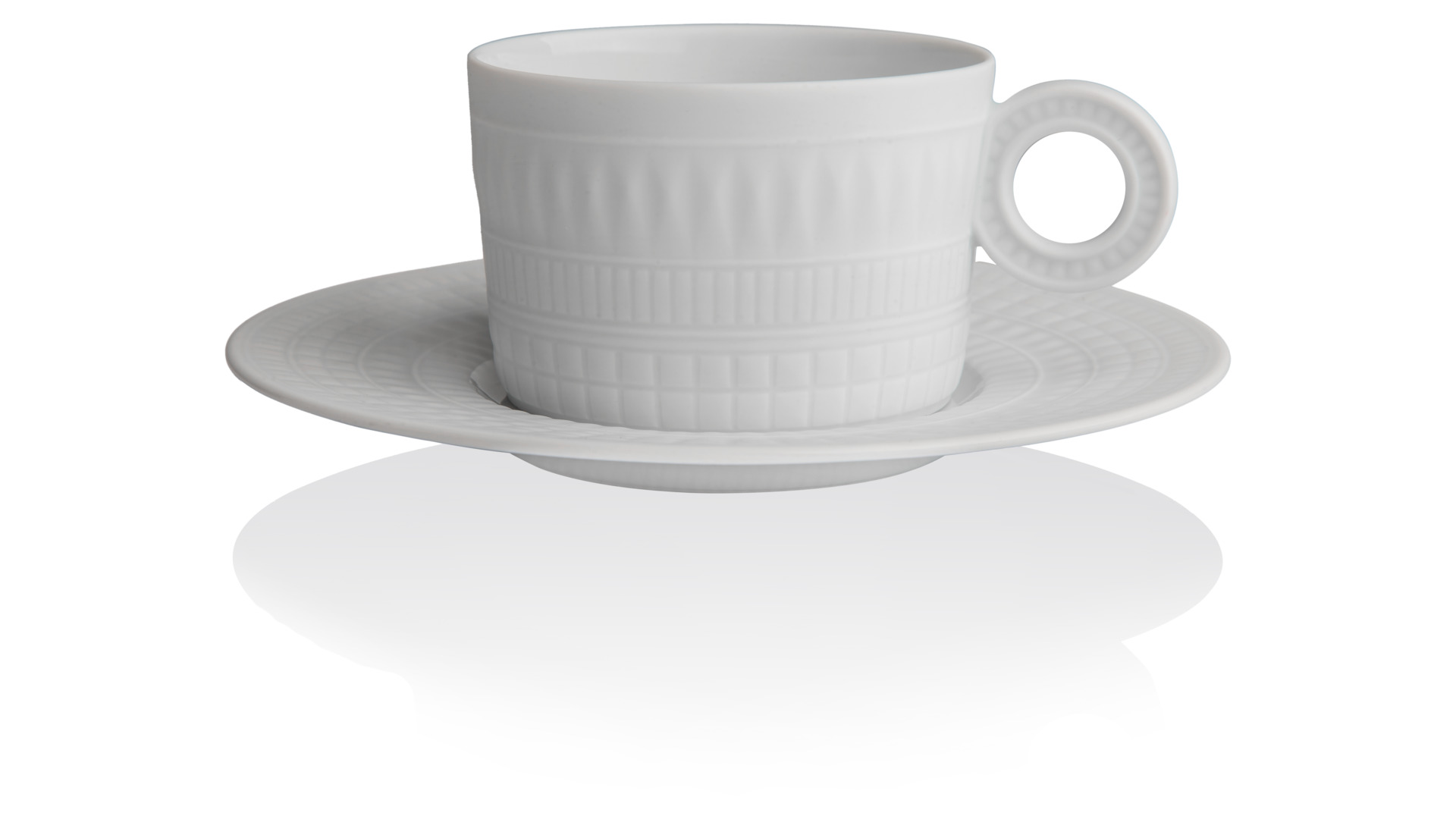 10607521 Haviland Сервиз чайный 6/22 "Сублим, бриллиант" (глянцевый, матовый) Фарфор  - Вид №8