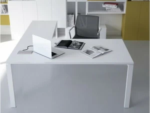 Elitable Стол угловой из лакированной древесины Eco