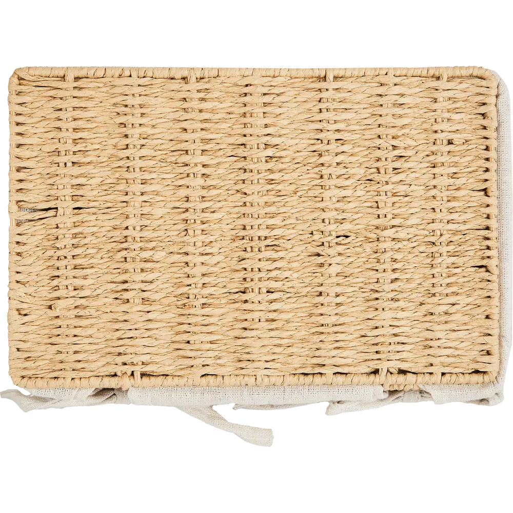 SPACEO Корзина для мелочей из бумажной веревки с крышкой 89344349 Kub STLM-1081377 - Вид №7