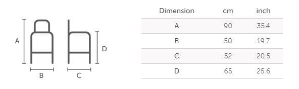 Высокий металлический стул с деревянным сиденьем Midj ARCH-00013147 - Вид №4